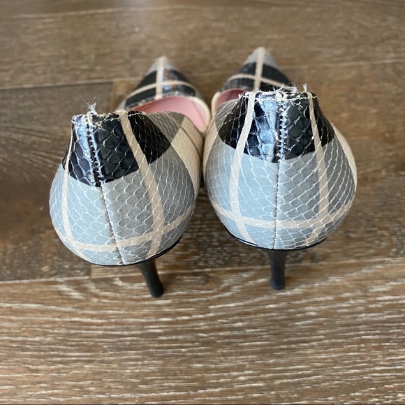 Kate Spade “Licorice too” grey plaid pump - Picture 6 of 10